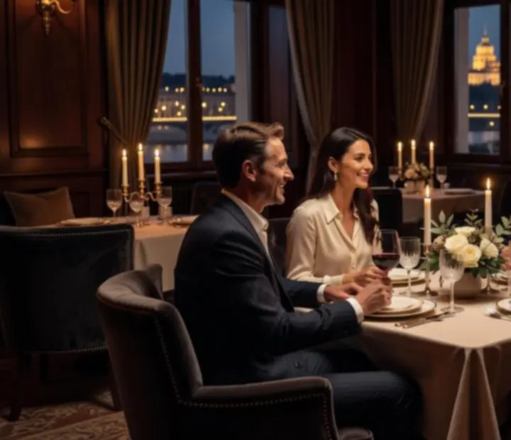 Intim privát vacsora hangulatos budapesti lounge térben